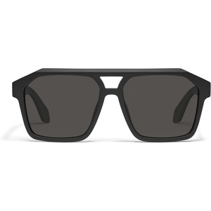 image:imageQUAY  Mens Sunglasses Oversized Aviator Shades UV Protected LensesMatte BlackBlack Polarized