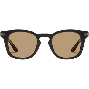 image:imageQUAY  Mens Sunglasses Oversized Rounded Shades UV Protected Lenses Weekender Matte BlackBlack PolarizedBlackTan
