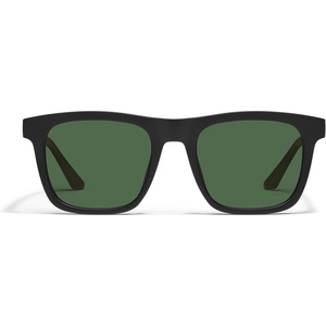 image:imageQUAY  Mens Sunglasses Oversized Square Shades UV Protected LensesMatte BlackGreen Polarized