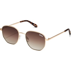 image:imageQUAY  Sunglasses for Men amp Women Medium Round Shades UV Protected Lenses Big TimeBrushed Gold