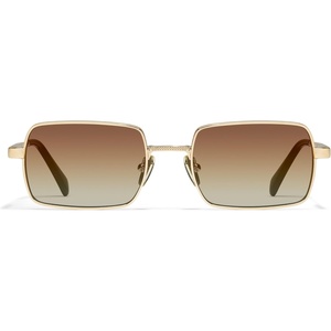 image:imageQUAY  Sunglasses for Men amp Women Square Lenses with UV ProtectionGoldSepia