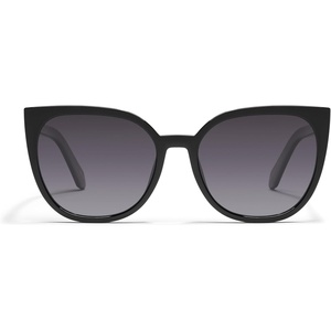 image:imageQUAY  Womens Sunglasses Oversized Cat Eye Shades UV Protected LensesBlackSmoke Polarized
