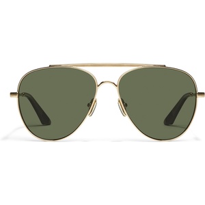 image:imageQUAY  Womens Sunglasses Square Lenses with UV Protection Oversized Sunglasses Ever AfterBrushed GoldGreen Polarized