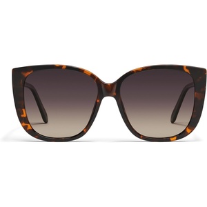 image:imageQUAY Ever After Oversized Sunglasses Cat Eye Sunglasses With UV Protected Lenses Designer Shades For WomenTortoiseSmoke Taupe Polarized
