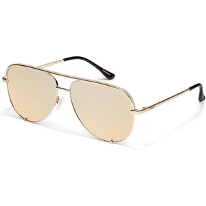 image:imageQUAY High Key Extra Large Polarized Unisex Aviator Sunglasses UV Protection Oversized Accessories for On The Go LifestyleGoldGold