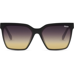image:imageQUAY Level Up Sunglasses Oversized Womens Square Sunglasses with UV Protected Lenses Statement Designer ShadesMatte BlackBlack Gold