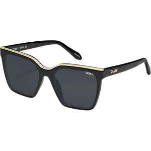 image:imageQUAY Level Up Sunglasses Oversized Womens Square Sunglasses with UV Protected Lenses Statement Designer ShadesMilky TortoiseBlack