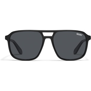 image:imageQUAY On the Fly Polarized Unisex Aviator Sunglasses UV Protection Oversized Fashion Accessories for On The Go LifestyleBlackSmoke Polarized