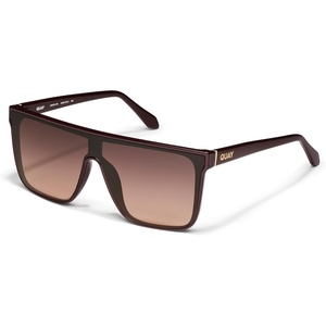 image:imageQUAY Oversized Nightfall Medium NonPolarized Shield Sunglasses for Men amp Women Unisex Shades with UVProtected LensesEspressoBrown Fawn