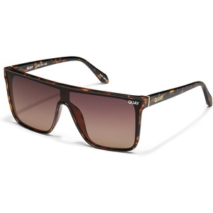 image:imageQUAY Oversized Nightfall Medium NonPolarized Shield Sunglasses for Men amp Women Unisex Shades with UVProtected LensesTortoiseBrown Polarized