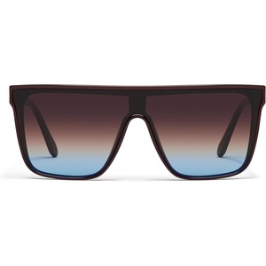 image:imageQUAY Unisex Nightfall Shield SunglassesChocolateBrown Blue