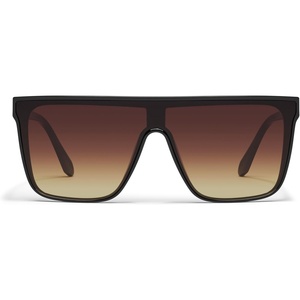 image:imageQUAY Unisex Shield Shield Polarized Shield Lenses with UV Protection Oversized SunglassesBlackBrown Yellow