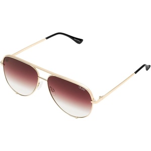 image:imageQUAY Women Aviator Aviator SunglassesGoldBrown Fade