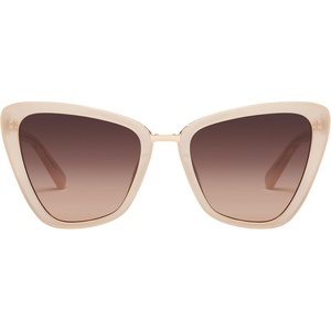 image:imageQUAY Women Cat Eye Cat Eye SunglassesBoneDark Fawn
