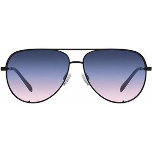 image:imageQUAY womens High Key Extra Large Aviator SunglassesBlackNavypeach