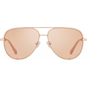 image:imageQUAY womens High Key Extra Large Aviator SunglassesRosegoldTanrose