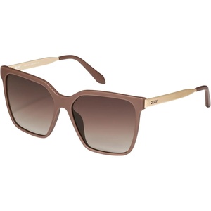 image:imageQuay  Womens Sunglasses Polarized Square Lenses with UV Protection Vibe CheckMatte DoeBrown