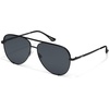 image:imageQUAY  Sunglasses for Men amp Women Aviator Lenses with UV Protection Oversized Sunglasses High Key LargeBlack